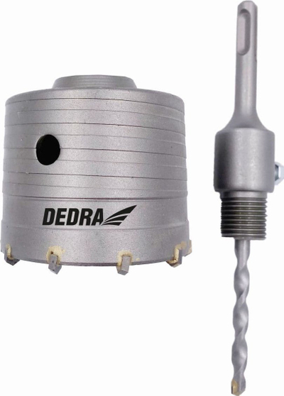 Freza vrime Dedra HM, 80mm, SDS Plus, gri