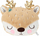 Jastëk dekorativ për kalamajt Home Styling Collection Reindeer, 28 x 25 x 10 cm, shumëngjyrësh