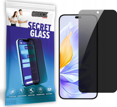 Mbrojtës ekrani Grizz SecretGlass Privacy për Honor X60i, xham mbrojtës, i zi