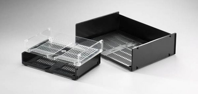 Tabaka horizontale për letra Durable Optimo A3, gri antracit