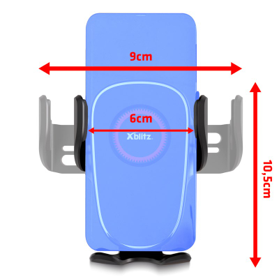 Mbajtëse telefoni për veturë Xblitz Gravity Car Mount Fx1 Classic, mekanizëm graviteti, e zezë