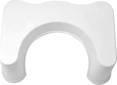 Stol ergonomik për WC, plastikë e fortë, për të rritur dhe kalamaj, i bardhë