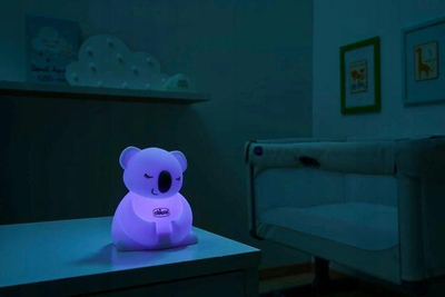 Dritë nate Chicco Sweet Lights Koala, ndricim i butë, portative, gri