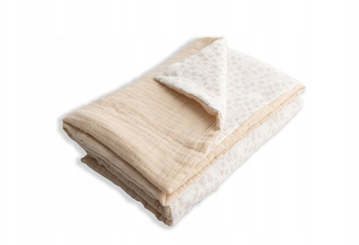 Batanije për beba Muslin Design, muslin pambuku 100%, 75x100cm, me lule trëndafili
