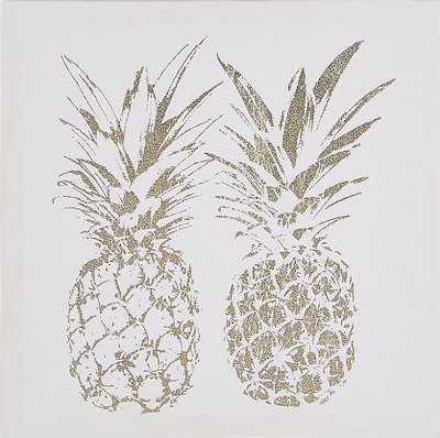 Set kanavacash APESIKA Nature Motif, 3 copë, 30x30cm, ngjyrë ari