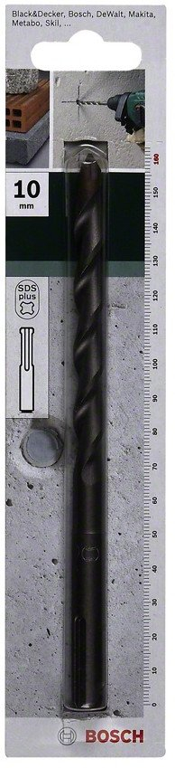Gërma betoni Bosch 2609255519, 10 mm, 210 mm, SDS plus, me karabit