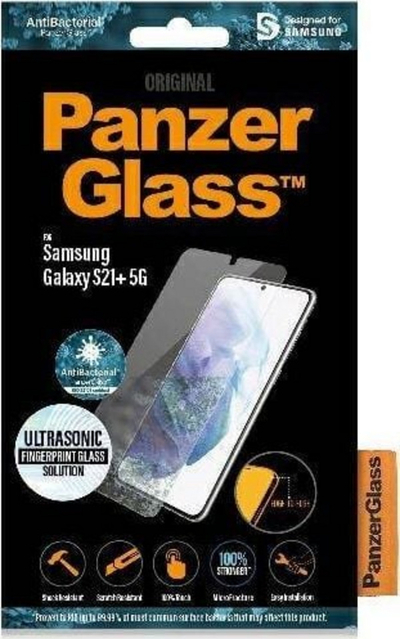 Xham mbrojtës PanzerGlass për Samsung Galaxy S21+ 5G, i hajrit me çfarëdo cover-i, transparent