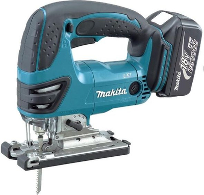 Sharrë pendulare pa kabllo Makita DJV180 LXT, 18V, me bateri 5Ah, jeshile e zezë