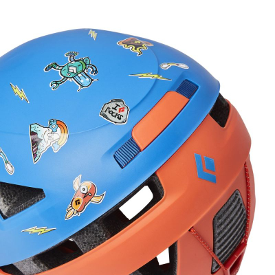 Helmetë ngjitje për kalamajt Black Diamond Capitan, ABS, me vrima ajrimi, blu