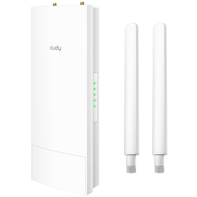 Repeater WiFi i jashtëm Cudy AC1200, 867Mbps 5GHz 300Mbps 2.4GHz, IP65, i bardhë