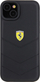 Maskë telefoni Ferrari FEHCP15MRDUK për iPhone 15 Plus, kapak i fortë me lëkurë quilted, i zi