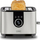 Toaster CASO Design T2, 2 feta, 7 nivele thekjeje, i zi argjend