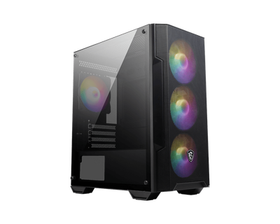 Kasë MSI Gaming MAG FORGE M100A, Micro ATX Tower, e zezë