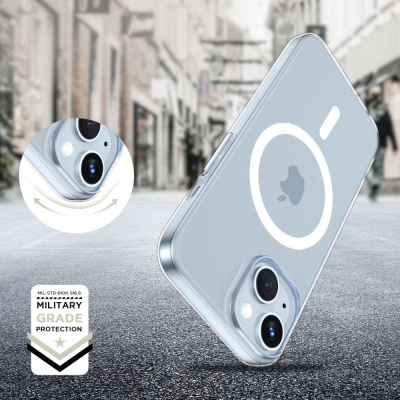 Këllëf Tech-Protect Flexair MagSafe për iPhone 15, TPU i butë e fleksibël, kundra gërvishtjeve, transparent