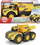 Kamion lodër Dickie Volvo Articulated Dumper Truck, 23 cm, me drita dhe zë, i verdhë