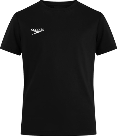 Блуза за деца Speedo Club Plain Tee, 140 cm, памук полиестер, црна