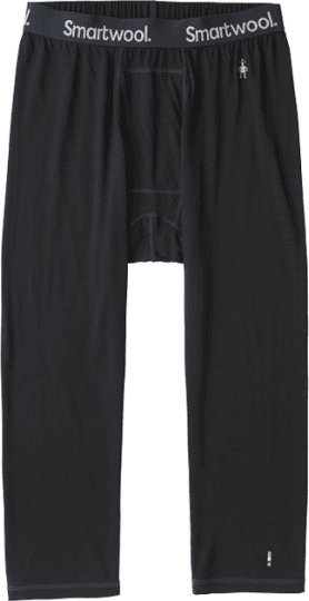 Pantallona të brendshme termike Smartwool Merino 150 3/4 për burra, madhësia S, ngjyrë e zezë