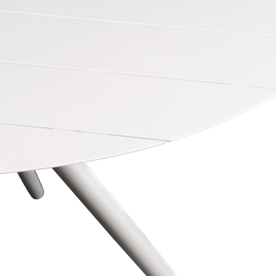 Tavolinë kopshti HIGER HM6290.01, rrethore alumini 126 cm, 74 cm, gri