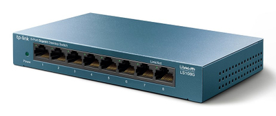 Switch rrjeti TP-Link TL-LS108G, 8 porta Gigabit, desktop, metalik