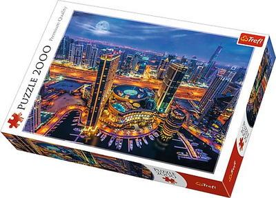 Puzzle Trefl Lights of Dubai 27094, 2000 парчиња, 96x68 cm, многуобоено