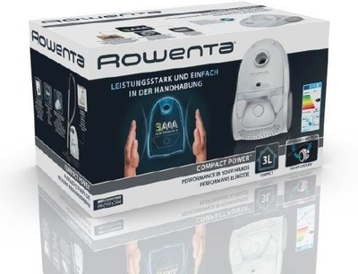 Правосмукалка Rowenta RO3927 Compact Power, 750W, 3L, сина