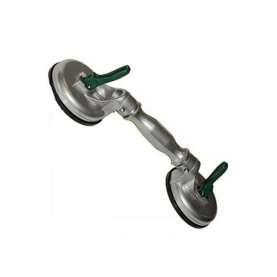 Kupë thithëse alumini AB020009, dyfishe, diametër 115mm, argjendtë