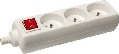 Prizë trefishe JONEX GN-370WS, 16A, me tokëzim, e bardhë