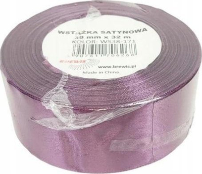 Shirit sateni pa firmë, 38mm, 32m, ngjyrë kumbulle