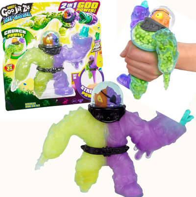 Figurinë Moose Toys Heroes of Goo Jit Zu Bowlbreath, 16.5cm, me dy mbushje goo, shumëngjyrëshe