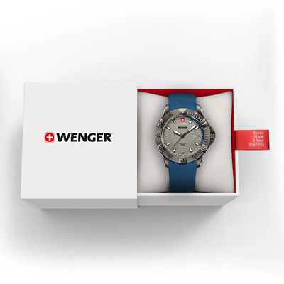 Orë dore për meshkuj Wenger Sea Force 01.0641.142, e kaltër
