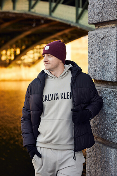 Kapelë JACK&JONES JACLONG 12150627, e kuqe e errët