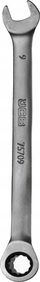Çelës me ratchet JCB, 9 mm, ngjyrë argjendi