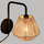 Llambë murale Sconce Jily, stil boho natyral, E27 40W, ngjyrë natyrale