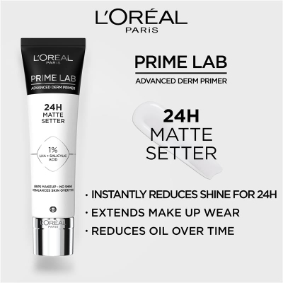 L'Oréal Paris Prime Lab Matte Setter Primer - Primer Mat për Zgjatjen e Grimit