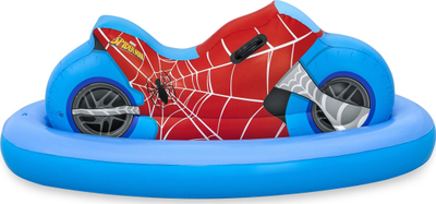 Motor pishine Bestway Marvel Spider Man Ride On, 170 x 84 cm, për kalamaj 3+, blu e kuqe