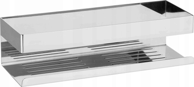 Raft banjoje WENKO Turbo-Loc Genova, çelik inox, vihet pa shpim, ngjyrë argjendtë