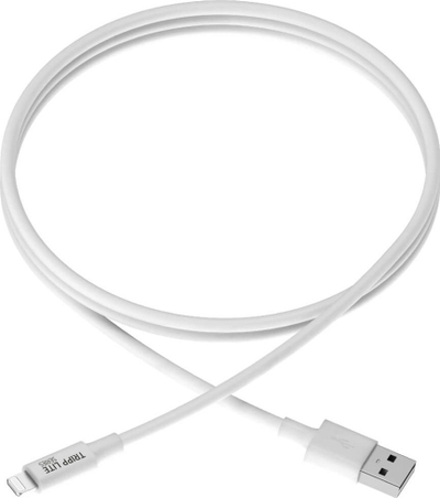 Kабел Tripp Lite M100006WH, USB-A до Lightning, 1.8 m, бел