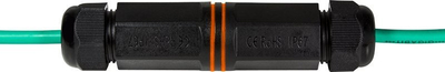 Konektor rrjeti LogiLink NP0081, 2x RJ45, IP67, ngjyrë e zezë