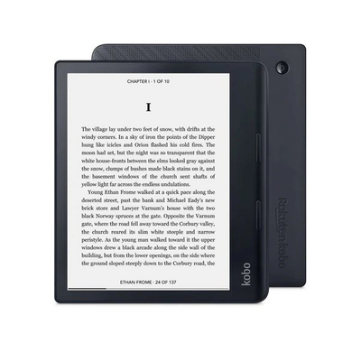 Електронски читач Rakuten Kobo Sage, 8\", 32GB, Wi‑Fi, црн