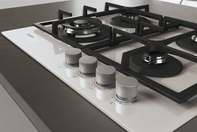 Pianurë me gaz Whirlpool AKTL 629 WH, 4 vatra, e futur te moblia, e bardhë
