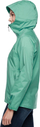 Женска водоотпорна јакна Black Diamond Stormline Stretch 2.5L, BD.dry, прилагодлива капа, зелена