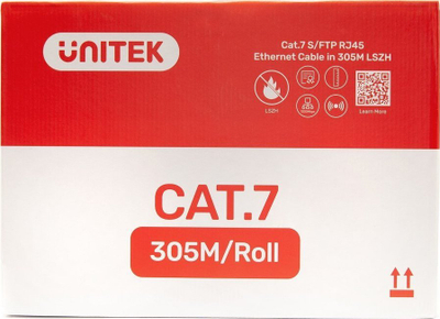 Kabllo rrjeti Unitek Cat 7 S FTP, 305 m, LSZH