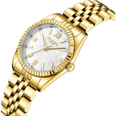 Orë dore për femra Lee Cooper LC08303.120, 30mm, metal, ngjyrë ari