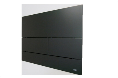 Buton shkarkimi TECE TECEsquare II, metal, i zi mat