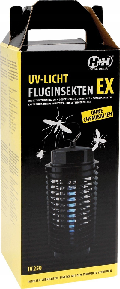 Lampë kundër insekteve Olympia IV 250, 1W, UV, e zezë