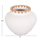 Vazo dekorative Renton L Φ32x26,5Hcm (HM4371), bardhë