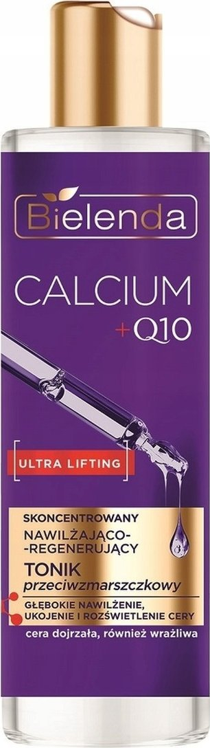 Тоник за лице Bielenda Calcium Q10, против брчки, хидратантен, 200 ml