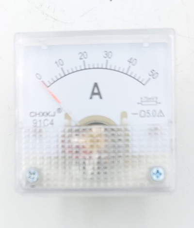 Ampermetër paneli DEA XDEP030.25, analog, deri 50A, i bardhë