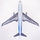 Lodër avion pasagjerësh Civil Aviation 1210, me mekanizëm pull back, metal edhe plastikë, gri me të bardhë