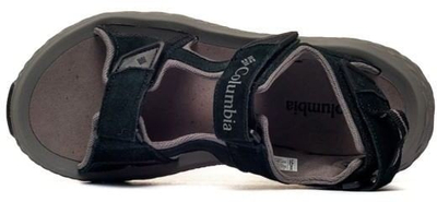 Sandale për burra Columbia Konos Hiker 3-Strap, nubuk me material tekstili, shollë gome, të zeza me jeshile